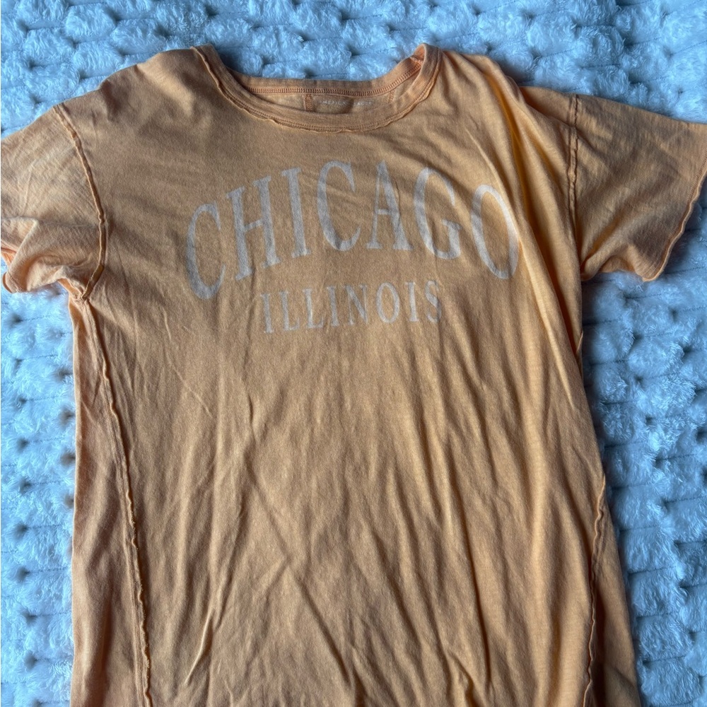 American Eagle Outfitters Orange Crewneck Tee